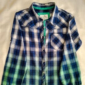 Justice Girls - flanel button down long sleeve